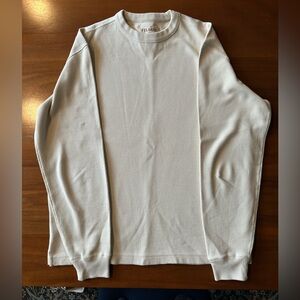 Filson Men's Crewneck Sweater in Light Cream